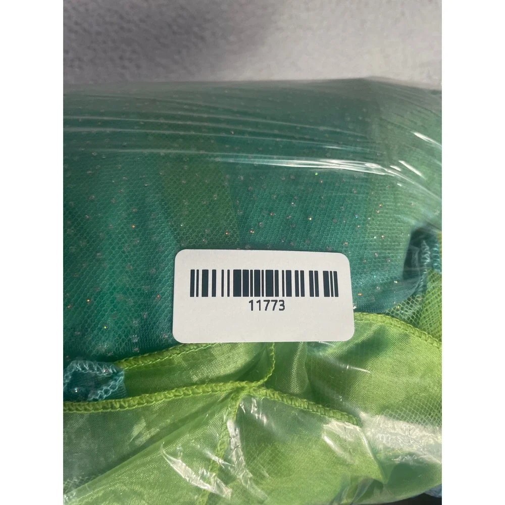 Disney Princess Tiana Costume Dress Girls 6/6X Green Princess and the Frog